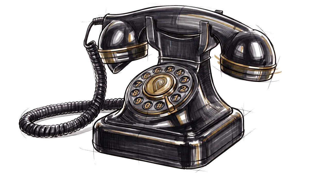 A ringing phone, answered